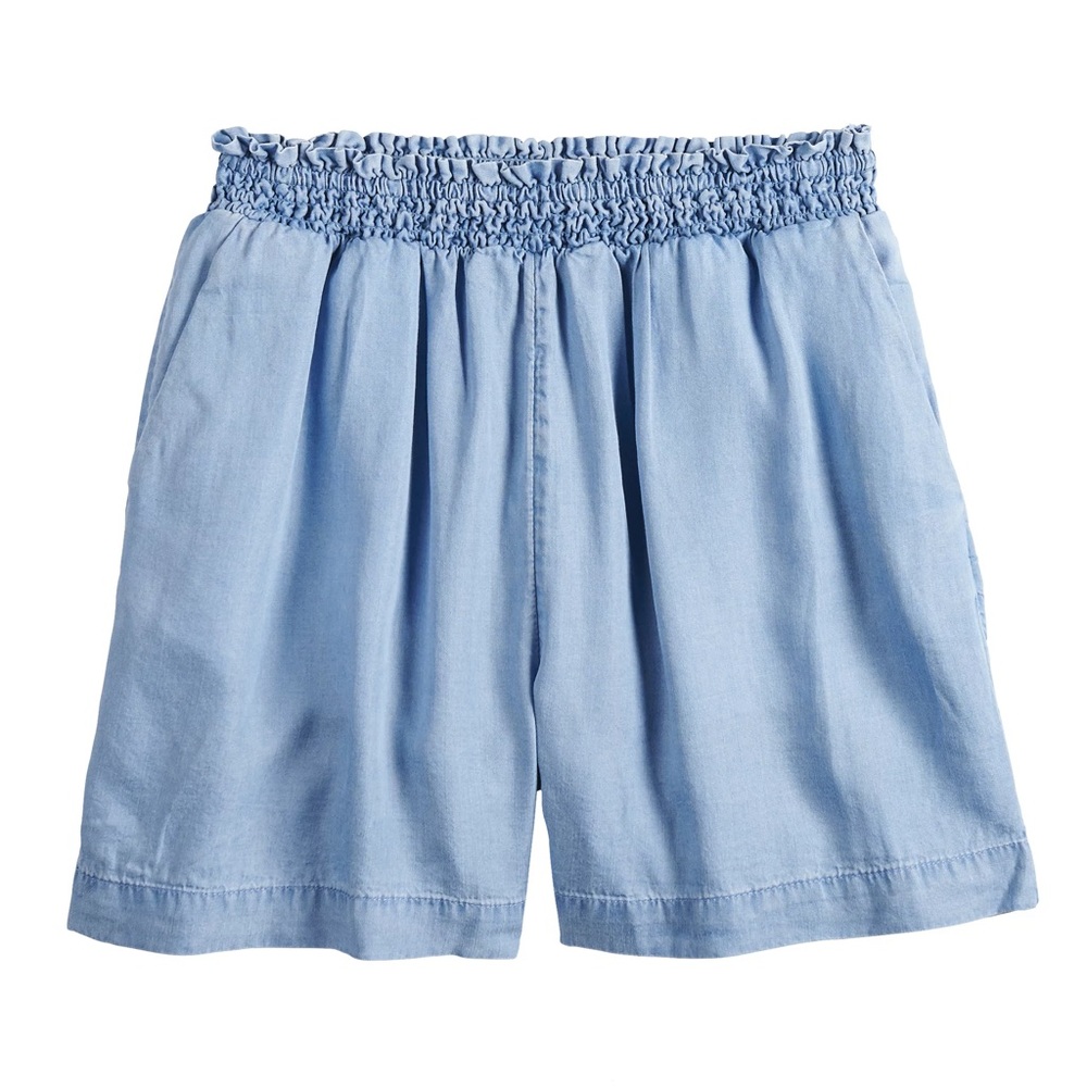 POPSUGAR Denim Printed Pull-On Shorts